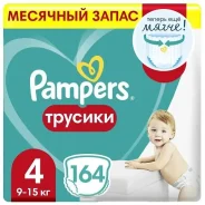 ����������-������� Pampers Pants ��� ������� 9-15 ��, 4 ������, 164 �� ����