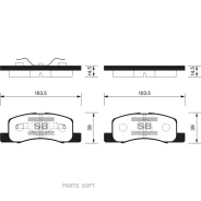 ������� ������ Chevrolet Cruze, OPEL Astra J 2010- SP1613 Sangsin Brake SP1613 SP1613 ����