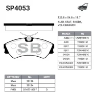 ������� �������� VW Transporter IV SP4053 Sangsin Brake SP4053 SP4053 ����