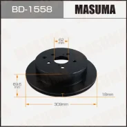 ���� ��������� Masuma, ������, ������/�����, ��� Lexus RX 350, 1 ��, ���. BD-1558 BD1558 ����