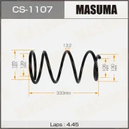 ������� �������� Masuma, ��������, ������/�����, 1 ��, ��� Toyota Corolla, ���. CS-1107 CS1107 ����