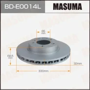 ���� ��������� Masuma, front Volkswagen Touareg 02-18 LH, ����� �������� BDE0014L ����