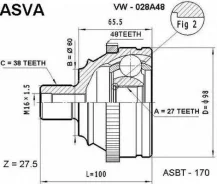 ���� ������� | ����� ����/��� | VW/ Transporter T4 ABS/27*60*38 �� [178Asvavw028A48] VW028A48 ����