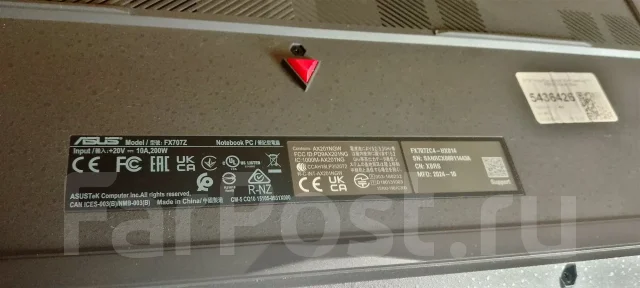 Asus TUF Gaming F17. 17.3", ��� 16 ��, ���� 512���, WiFi: 1, Bluetooth: 1 ����