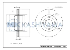 ���� ���������, �������� DF7222 238x22 4 ��� NI Cube Z11 02-08, March K12 02-10, Note E11 05-12, Tiida C11 04-12 Kashiyama G1062 G1062 ����