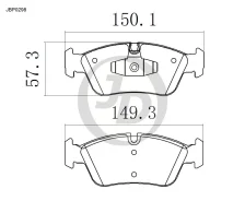 ������� ���������, �������� GDB1625 BMW 1/3 E87, E90 04- JD JBP0298 JBP0298 ����