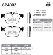 ������� ��������� �������� MB W205/S205 1.6/2.0/2.1D 13 SP4002 Sangsinbrake SP4002 SP4002 ����