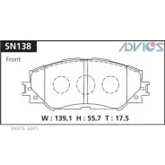 ������� ��������� Toyota Corolla/Auris 06- �����. Advics SN138 SN138 ����