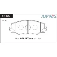 ������� ��������� Toyota RAV4/MARK X 05- �����. Advics SN135 SN135 ����