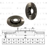 ���� ��������� Citroen C3/C4/SAXO 96- �����. ����. Blitz BS0135 BS0135 ����