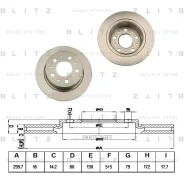 ���� ��������� PSA/FIAT Jumper/Boxer/Ducato 06- ����. Blitz BS0242 BS0242 ����