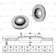 ���� ��������� FORD/Mazda Maverick/Tribute 00- �����. ����. Blitz BS0384 BS0384 ����