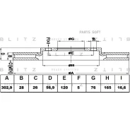 ���� ��������� VW Amarok 10- �����. ����. Blitz BS0414 BS0414 ����