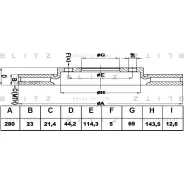 ���� ��������� KIA CEED 12- ������. Blitz BS0456 BS0456 ����