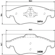 ������� ��������� Renault Duster/Fluence/Scenic/Megane 08- �����. Brembo P68050 P68050 ����