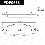 ������� ��������� Toyota Camry/RAV4 21- FAP FDP0668 FDP0668 ����