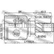 ���� FORD Focus CB8 2011-2015 �����. ���. Febest 2111Cdhlh 2111CDHLH ����