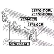 ������� ���� �������� �������� AUDI Q3 2011- 2375-362-KIT Febest 2375362KIT 2375362KIT ����