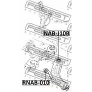 ����������� ������ �������� Renault Kangoo II, Megane II 2008- RNAB-010 Febest RNAB010 RNAB010 ����