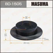 ���� ��������� Toyota Camry ����. (� ����. 2 ��. ) Masuma BD1505 BD1505 ����