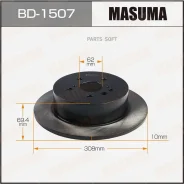 ���� ��������� Toyota Highlander ����. Masuma BD1507 BD1507 ����