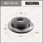 ���� ��������� Toyota LAND Cruiser Prado ����. Masuma BD1515 BD1515 ����