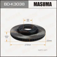 ���� ��������� KIA CEED II/Seltos �����. (� ����. 2 ��. ) Masuma BDK3038 BDK3038 ����