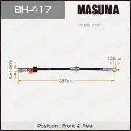 ����� ��������� Mitsubishi Familia/Familia S-Wagon 98- Masuma BH417 BH417 ����