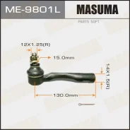 ���������� ������� ���� Toyota IS300/Altezza/Crown/Crown Majesta ���. Masuma ME9801L ME9801L ����