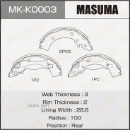 ������� ��������� KIA RIO -17 �������. Masuma MKK0003 MKK0003 ����