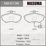��������� ������� �������� VAG A4/A6/A8 Masuma MS0136 MS0136 ����