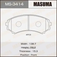 ������� ��������� Mitsubishi Pajero 90- 2.5-3.8/2.5 Diesel ������. Masuma MS3414 MS3414 ����