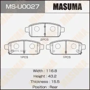 ������� ��������� Chevrolet AVEO/Cruze 09- ����. ����. Masuma MSU0027 MSU0027 ����