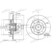 ���� ��������� PSA C4/308 04- ����. � �������. � ������� ABS Patron PBD7014 PBD7014 ����