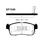 ������� ��������� �������� Suzuki Ignis 1.3 00-03 SP1549 Sangsin Brake SP1549 SP1549 ����