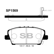 ������� ��������� Honda Civic Hatchback 05- �����. Sangsin Brake SP1569 SP1569 ����