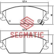 ������� ��������� Hyundai Accent/GETZ 1.3/1/4/1/5 -05 �����. Segmatic SGBP2608 SGBP2608 ����