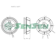 ����� ������������ OPEL Calibra/Vectra-A 89-97 �����. Sensen M61198 M61198 ����