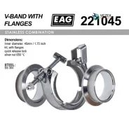 ����� ��������� ����� V-Band 45��/1.75 (�����. � ��������) EAG 221045 221045 ����