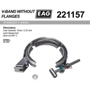 ����� ��������� V-Band 57��/2.25 SS304 EAG 221157 221157 ����