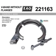 ����� V-Band, 63��/2.5 SS304 EAG 221163 221163 ����