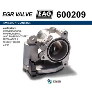 �������� ����������� PSA/FORD/LAND Rover C5/Mondeo/Discovery/407 EAG 600209 600209 ����