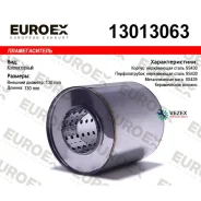 ������������� ������������ 130x130x63 ����. (������� ����� 63��. ����� ����� 130�� ������� ������� 130��) Euroex 13013063 13013063 ����