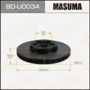 ���� ��������� Masuma, front FORD Transit 06-14 BD-U0034, �������� BDU0034 ����