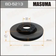 ���� ��������� Masuma, front Honda Vezel Hybrid / RV5 [��.2] BD-5213, �������� BD5213 ����