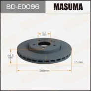 ���� ��������� Masuma, front Mercedes-BENZ A-Class (W169) 04-12 [��.2] BD-E0096, �������� BDE0096 ����