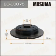 ���� ��������� Masuma, rear JEEP Grand Cherokee 04-10 BD-U0075, ������ BDU0075 ����