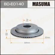 ���� ��������� Masuma, rear Landrover Discovery 04-18 BD-E0140, ������ BDE0140 ����