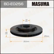 ���� ��������� Masuma, rear Landrover Discovery 16- BD-E0256, ������ BDE0256 ����