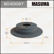 ���� ��������� Masuma, rear Mercedes-BENZ A-Class (W169) 04-12 [��.2] BD-E0097, ������ BDE0097 ����